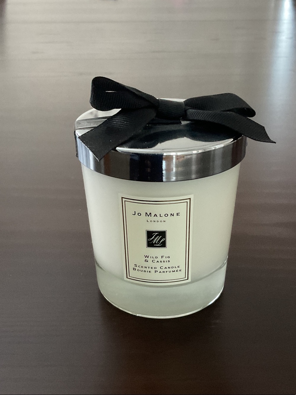 Jo Malone Wild Fig & Cassis Scented Candle w/ Lid & Ribbon
